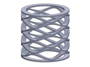 stacked wave spring engineering compression custom customizable extension parametric 3d print model - Mito3D