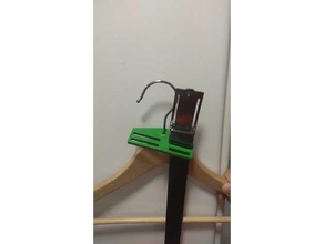 belt organizer wooden hangers organization closet hanger 3d print model - Mito3D