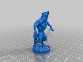 hombre lobo remix esculturas 3d print model - Mito3D