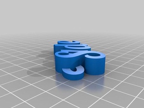sadiefob llaveros personalizado 3d print model - Mito3D