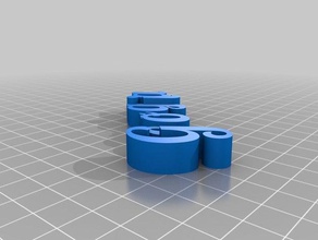 georgiafob llaveros personalizado 3d print model - Mito3D
