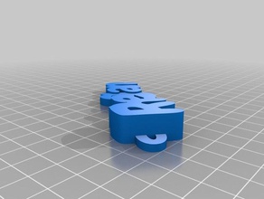 rheeganfo Schlüsselanhänger angepasst 3d print model - Mito3D