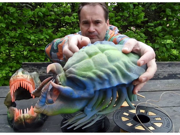 predator testa trofeo le creature Stampa 3d art costplay la creazione creativo su misura hunter di caccia modello vs alien giocattolo 3D print model - Mito3D