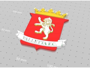 valletta fc sinais logotipos animais clube de futebol malta desporto 3d print model - Mito3D