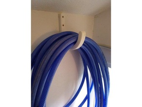 big hook wall mounted hose extension cord etc organization created freecad holder hanger water 3d print model - Mito3D