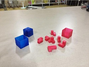 Cubo 3d jogo brinquedo os acessórios 3dcube boardgame rhea systemrhea 3d print model - Mito3D