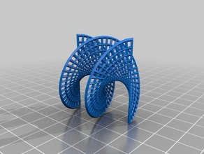 facile reticolo a maglie di guida mesh2wireframe arte 3d print model - Mito3D