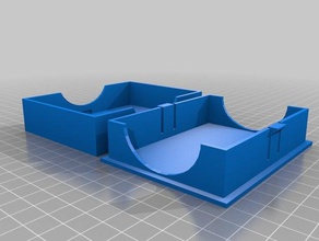 geächtet deck box 4 Spiele angepasst 3d print model - Mito3D