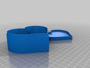 cuore los contenedores personalizado 3d print model - Mito3D