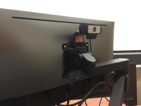 vesa montaj braketi Genius webcam bilgisayar aksesuarları bağlayın designspark designsparkmechanical rsdoc dsm dsm2 lcd monitör themakerhive tripod vida adaptör sahibi 3d print model - Mito3D