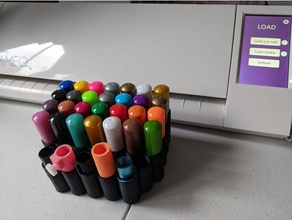 silhouette schizzo strumento penna titolare 3d stampa 3d print model - Mito3D