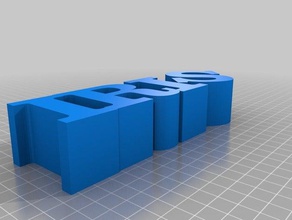 la mia su misura variabile word scultura più opzioni i segni loghi 3d print model - Mito3D