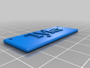 mon personnalisés cusomizable de la plaque l'art 3d print model - Mito3D