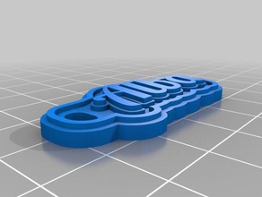 mi personalizados multalbailine tag llavero llaveros 3d print model - Mito3D