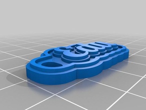 edu llaveros personalizado 3d print model - Mito3D
