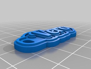 edu llaveros personalizado 3d print model - Mito3D