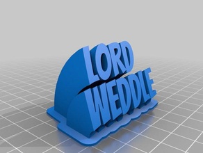 lord weddle office customized 3d print model - Mito3D