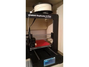 horizontal soporte de bobina wanhao i3i3plus la máquina herramientas 3d print model - Mito3D