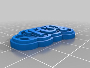 fcg de porte-clés personnalisé 3d print model - Mito3D