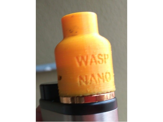 wasp nano rda estendido cúpula hobby atomizadores atomizador vape vaping acessórios engrenagem 3D print model - Mito3D