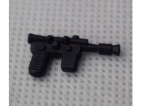 vintage life size han solo blaster pistol 3d printing gun hansolo starwars 3d print model - Mito3D