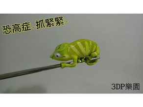 chameleon nylon filament art animal fashion toy 3d print model - Mito3D