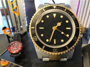 relógio de mergulho luminescentes resina versão jóias mesa mergulhador assistir parede 3d print model - Mito3D