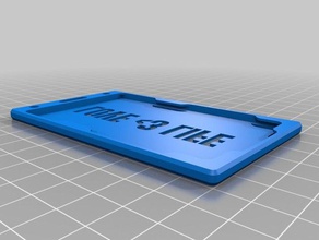 meine benutzerdefinierte id cardbadge holderarmor parham office 3d print model - Mito3D