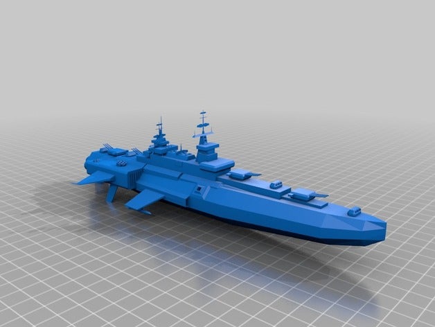 ark royal distruttore modelli navy astronave 3D print model - Mito3D