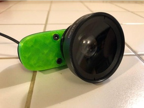 logitech c270 câmara wadjustable foco lente grande angular de adaptador 3d a impressora os acessórios prusa i3 mk2 mk3 webcam zaribo 220 320 3d print model - Mito3D