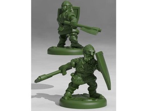 dwarven paladin toy game accessories dd dnd dungeons dragons miniature miniatures roleplaying tabletop wargaming 3d print model - Mito3D