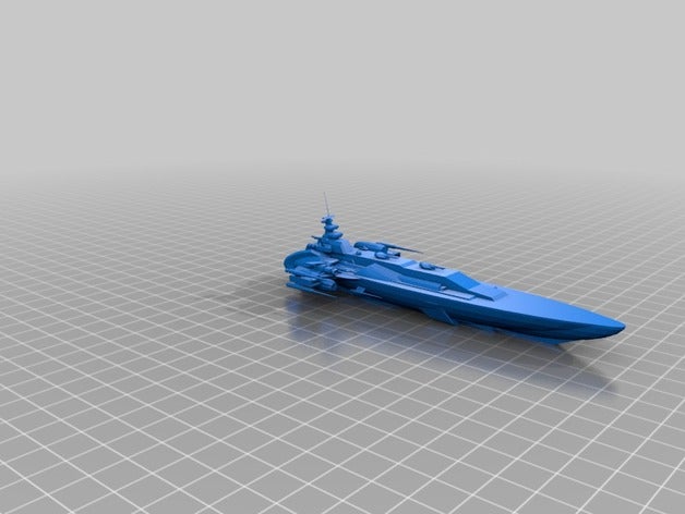 ark royal escor modelos frota battleship naves espaciais 3D print model - Mito3D