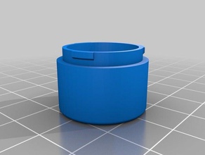 bayonet container base 18mm diameter containers customized 3d print model - Mito3D