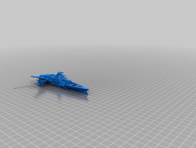 ark royal battle fleet bonus ship models battlefleet battleship commander ships spaceships 3D print model - Mito3D