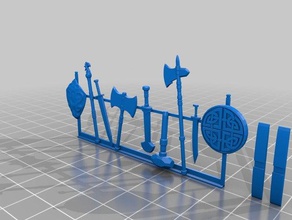 weapons rack games 28mm dnd heroquest hero quest rpg tabletop wargaming 3d print model - Mito3D