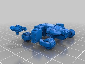 marine de bataille robot véhicules 3d print model - Mito3D