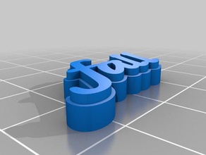 fall text keychains customized 3d print model - Mito3D
