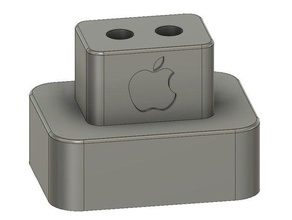 apple matita dock di ricarica tablet scabel caricabatterie usb ipad pro ipencil madewithfusion360 snapmaker 3d print model - Mito3D