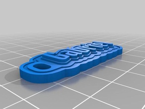 gabriel Anahtarlık özelleştirilmiş 3d print model - Mito3D