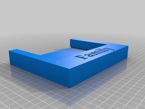 família moldura de imagem 3d impressão 3d print model - Mito3D