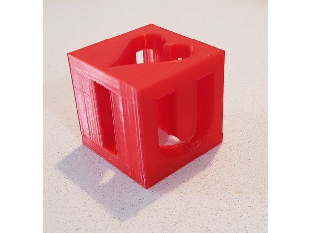 el amor se cubo art día de san valentín regalos 3D print model - Mito3D