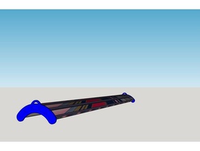 lampe hockeysticks art cadeau icehockey la lumière 3d print model - Mito3D