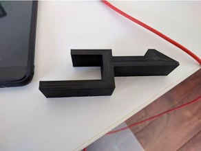 auriculares de clip escritorio ikea galantskarsta 3d la impresión percha soporte para 3d print model - Mito3D