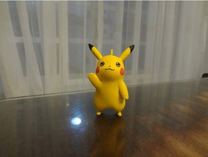 pikachu de pokemon edli3d video juegos entusiastas shadowbons 3d print model - Mito3D