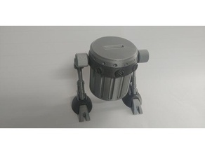 moeda walker lixo mealheiro tampa contentores 3d print model - Mito3D