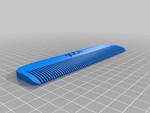 il mio personalizzato pettine bagno 3d print model - Mito3D