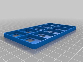 özelleştirilmiş parametrik nintendom kartuş tutucu anahtarı video oyunlar 3d print model - Mito3D