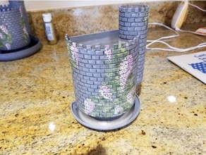 plantllement book end household bookend flower pot planter 3d print model - Mito3D