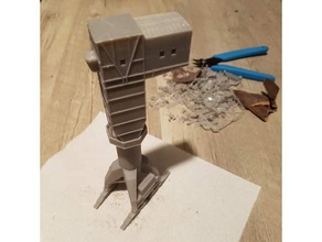 gelb titan crane Gebäude Strukturen Frankreich nantes 3d print model - Mito3D