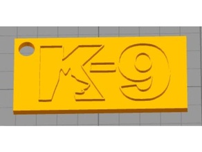 k9 chaveiro chaveiros 3d print model - Mito3D